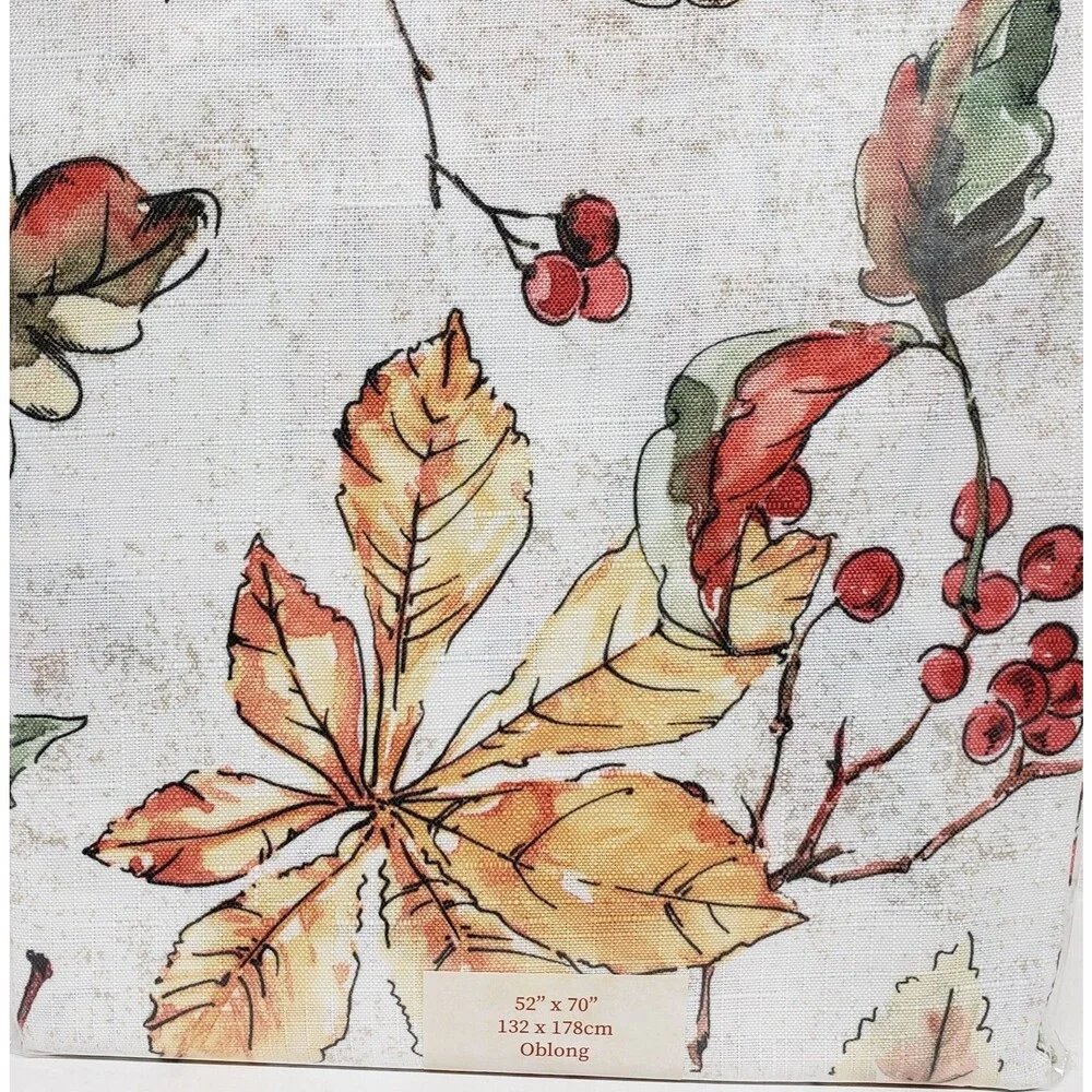 Printed Fabric Tablecloth, 52